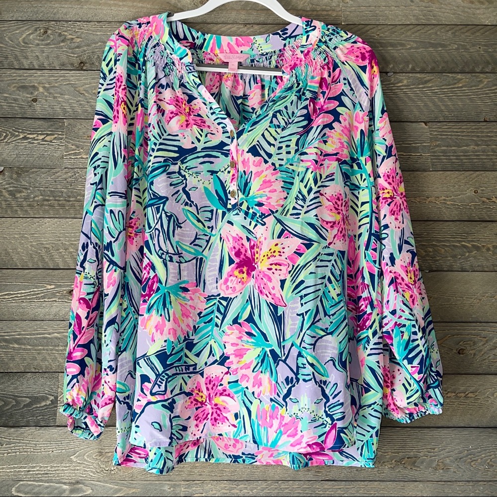 💜🐘NWOT Lilly Pulitzer Elsa Top🐘💜